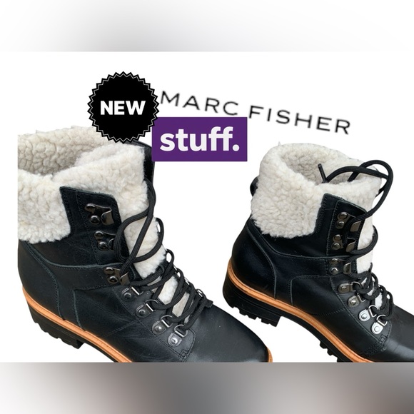 Marc Fisher Shoes - Marc Fisher Black and White Ankle Booties (d10005)